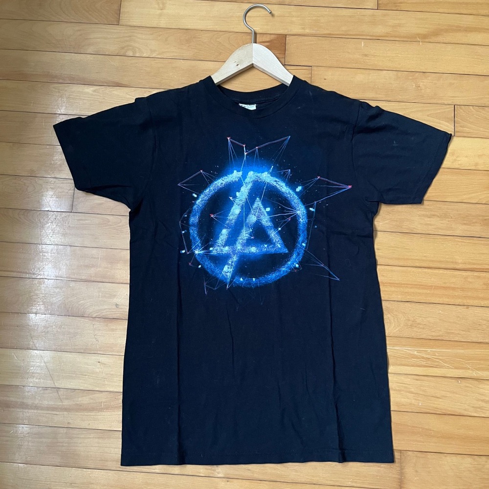 Linkin Park A Thousand Suns World Tour 10-11 Black Graphic T-Shirt Mens Medium